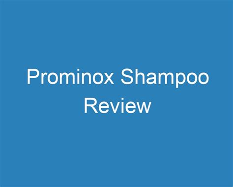 prominox shampoo